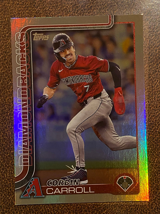 Corbin Carroll - 2025 Topps Series 1 - Rainbow Foil - Diamondbacks