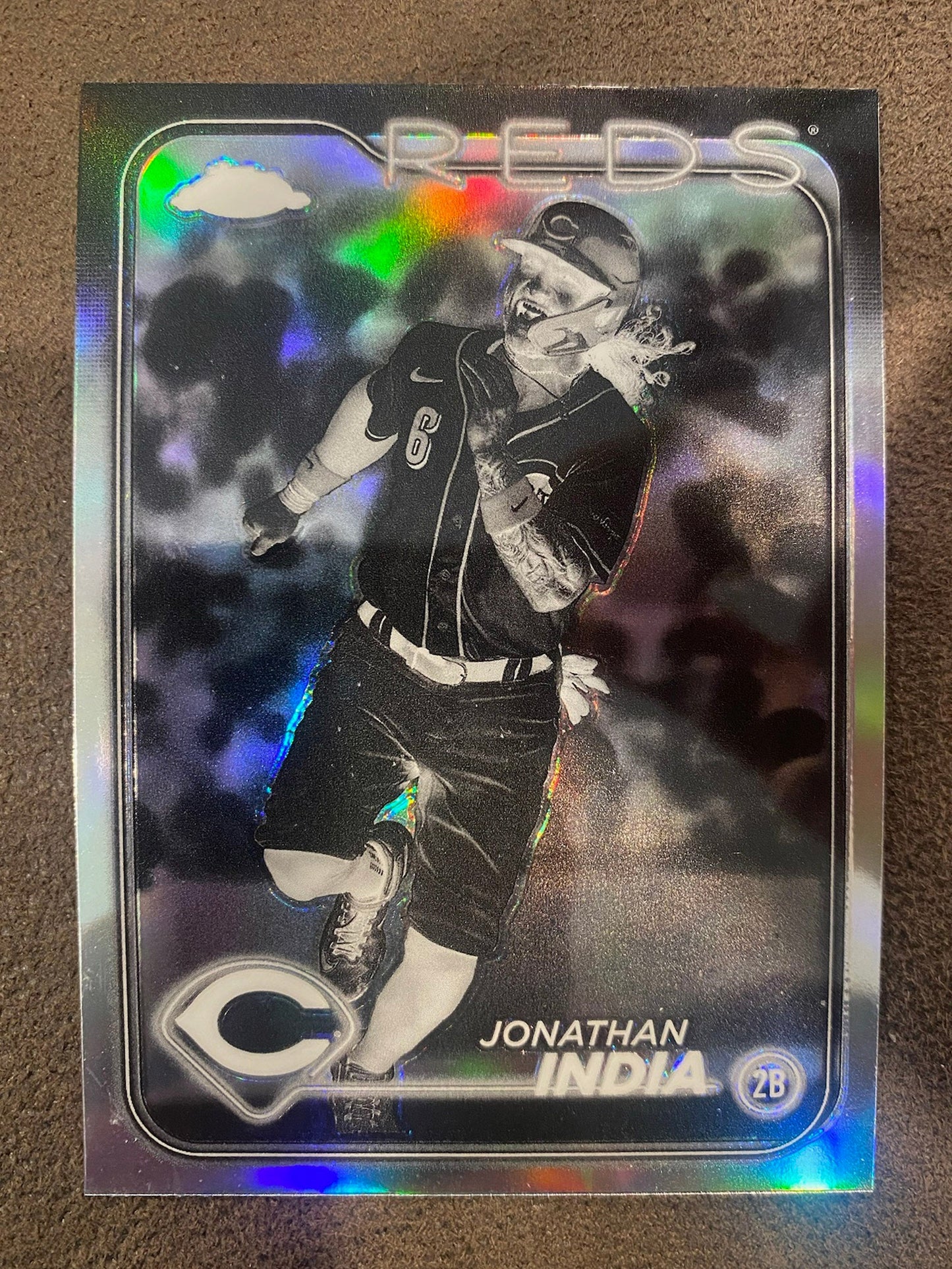 Jonathan India - 2024 Topps Chrome - Negative Refractor - Reds