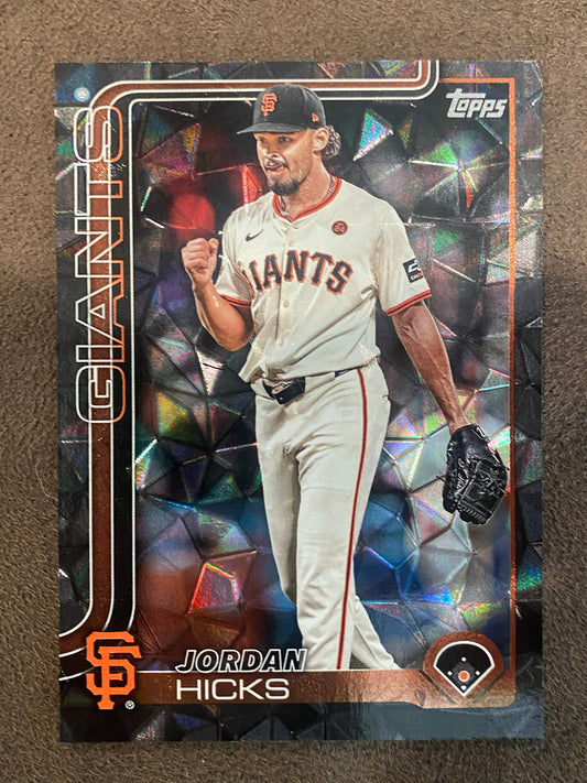 Jordan Hicks - 2025 Topps Series 2 - BLACK Diamante /10 - Giants