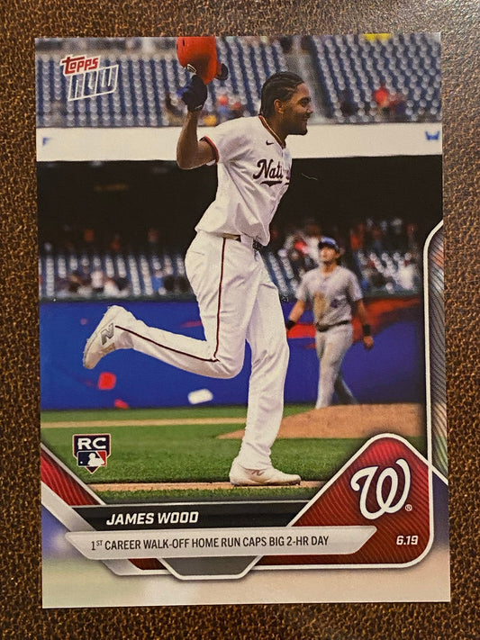 James Wood - 2025 Topps Now - Card 318 (PR: 3,398) - Nationals