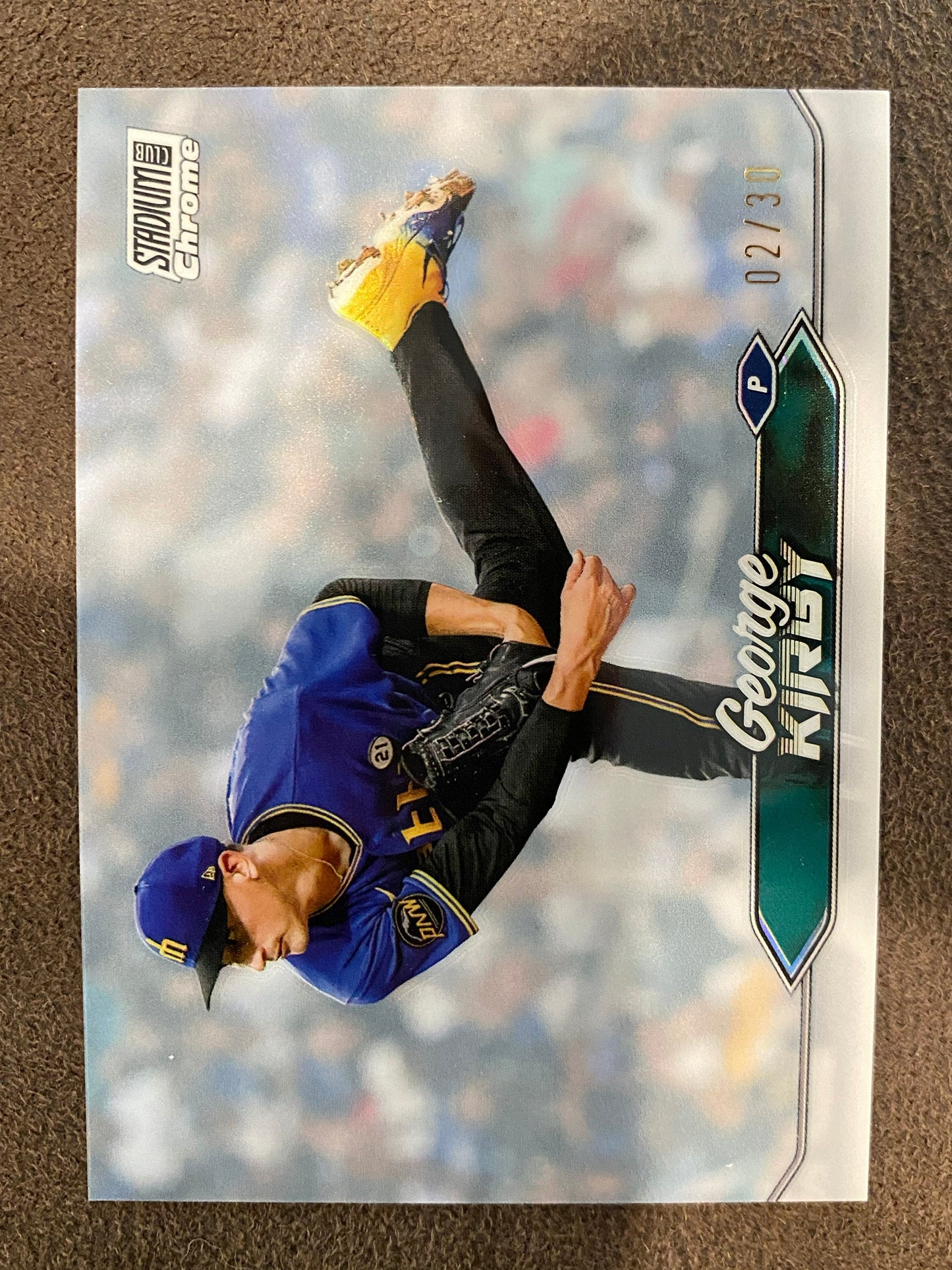 George Kirby - 2024 Topps Stadium Club - Chrome Pearl Refractor /30 - Mariners