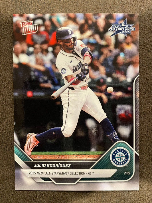 Julio Rodriguez - 2025 Topps Now - All Star Game Short Print - Mariners