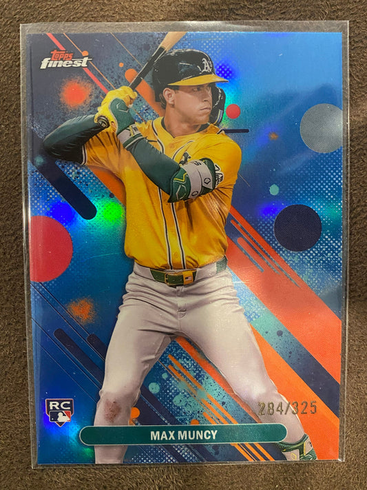 Max Muncy - 2025 Topps Finest - Common Blue /325 - Athletics