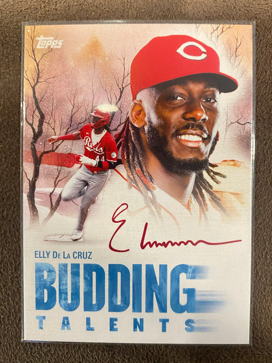 Elly De La Cruz - 2025 Topps Bob Ross - Budding Talents - Reds