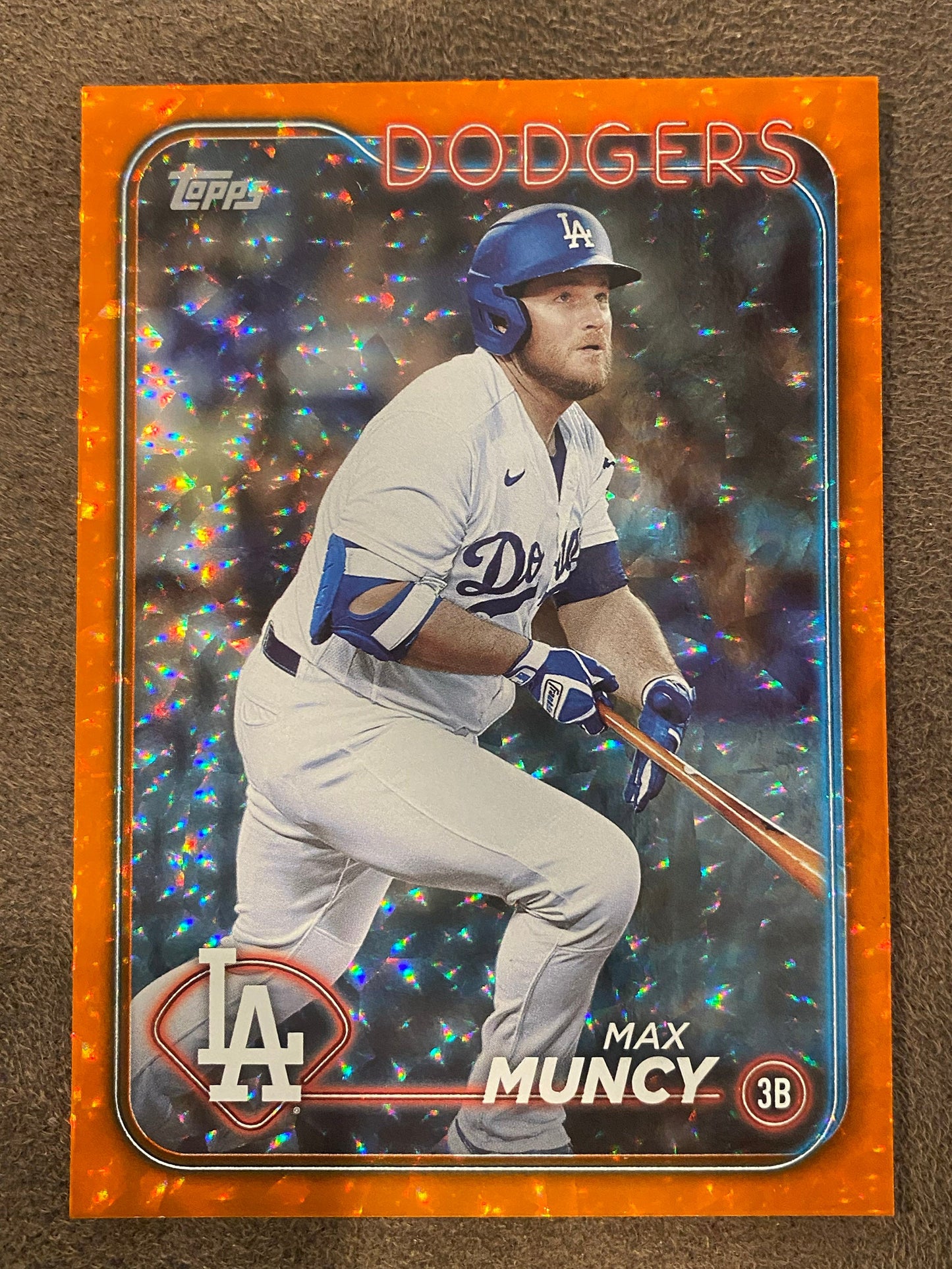 Max Muncy - 2024 Topps Series 1 - Orange Foil /299 - Dodgers