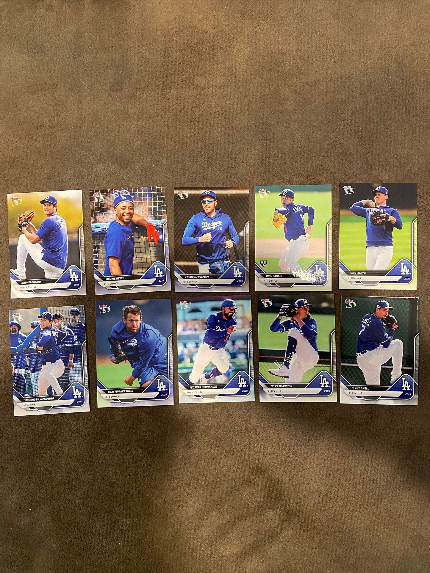 Road To Opening Day Complete Set (10 Cards) - 2025 Topps Now - Dodgers
