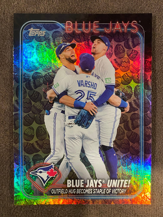 Blue Jays Unite - 2024 Topps Series 1 - Easter Egg Holiday Parallel - Blue Jays
