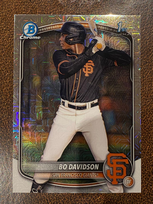 Bo Davidson - 2025 Bowman Chrome - 1st Mojo - Giants