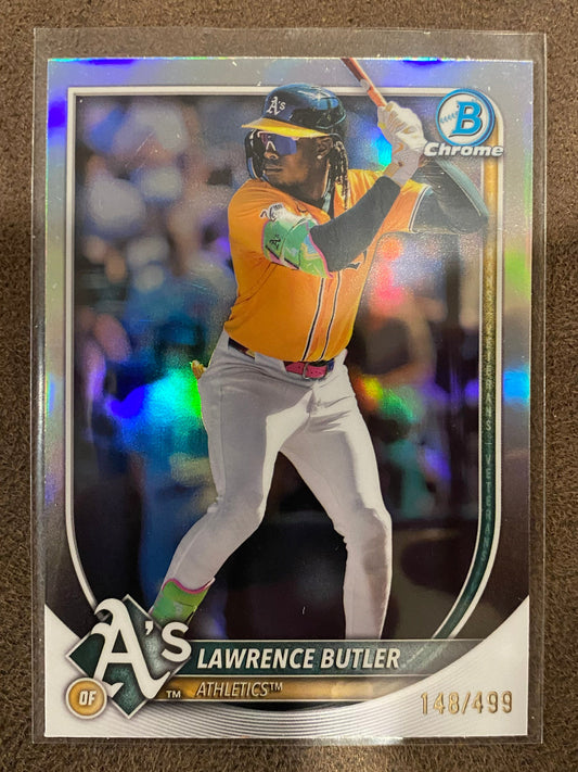 Lawrence Butler - 2025 Bowman Chrome - Refractors /499 - Athletics