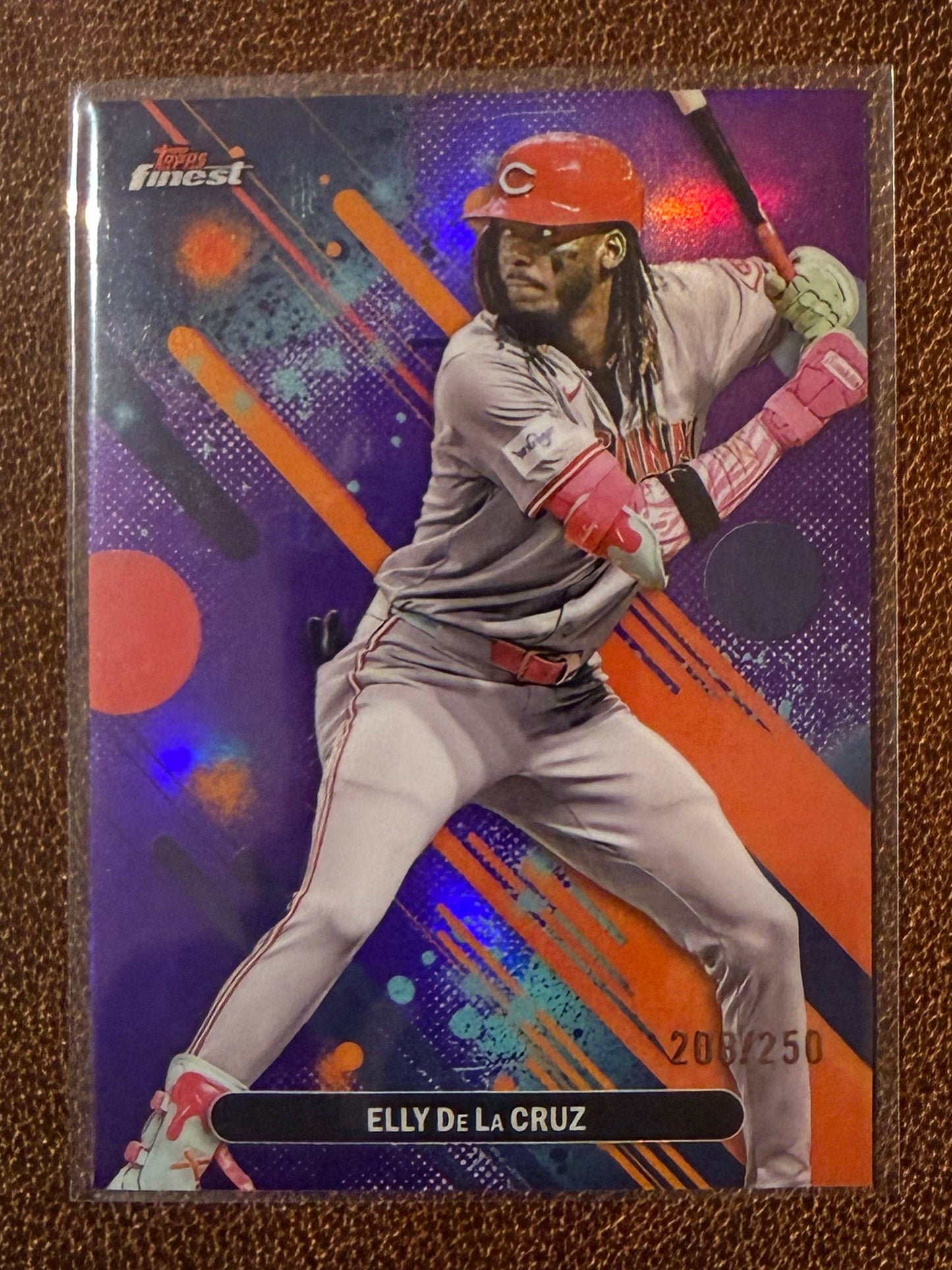 Elly De La Cruz - 2025 Topps Finest - Purple Common /250 - Reds