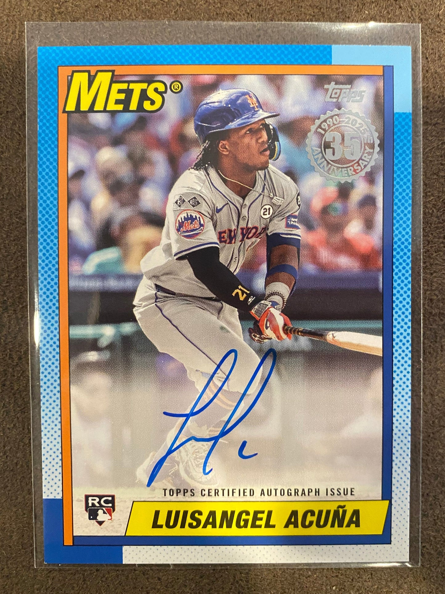 Luisangel Acuna - 2025 Topps Update - 1990 Rookie AUTO - Mets