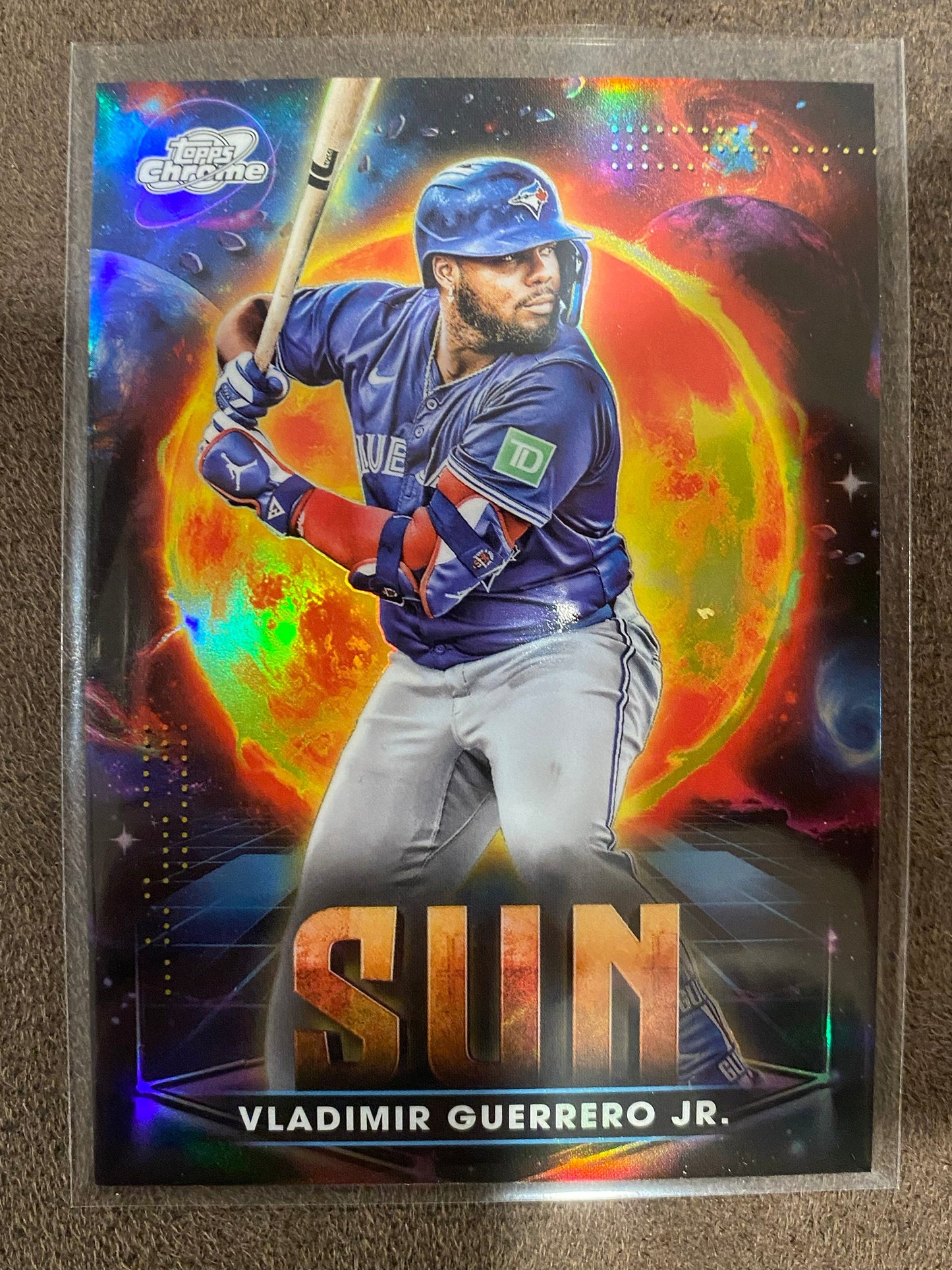 Vladimir Guerrero Jr. - 2025 Topps Chrome Cosmic - Planetary Pursuit SUN SSP (PR:1,140) - Blue Jays