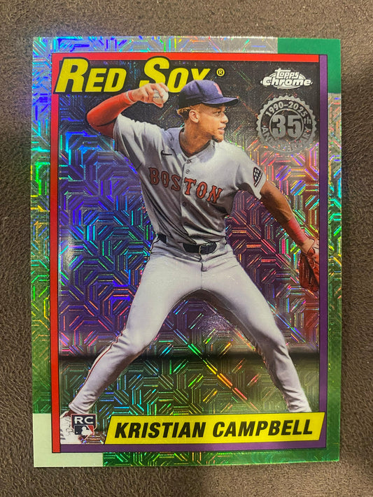 Kristian Campbell - 2025 Topps Update - 1990 Mojo Refractor - Red Sox
