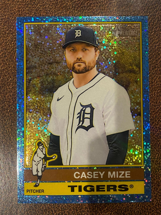 Casey Mize - 2025 Topps Heritage High Number - Blue Sparkle - Tigers