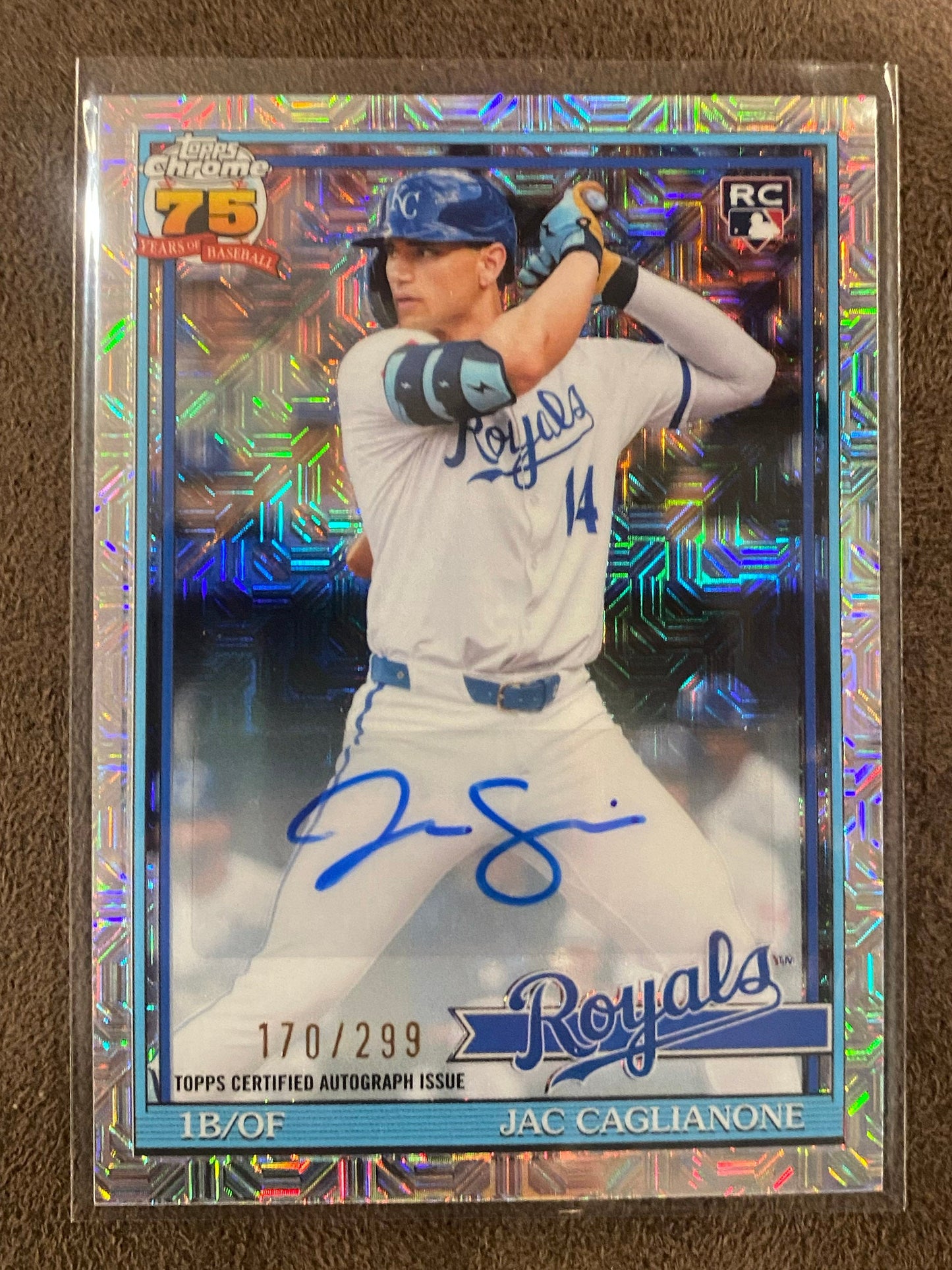 Jac Caglianone - 2026 Topps Series 1 - Rookie Mojo AUTO /299 - Royals