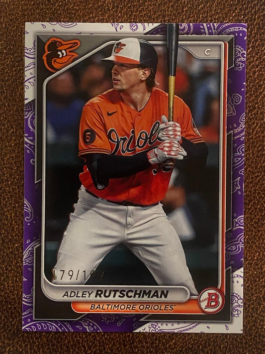 Adley Rutschman - 2024 Bowman - Purple /199 - Orioles
