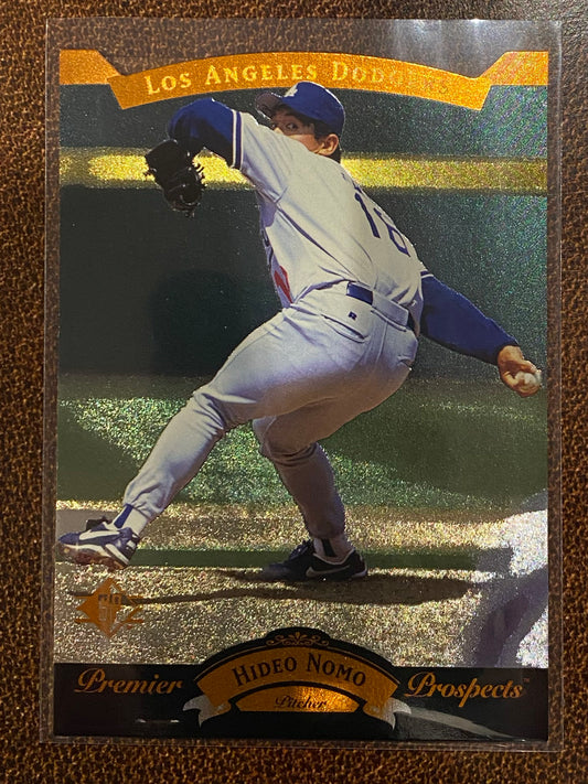 Hideo Nomo - 1995 Upper Deck SP - Premier Prospect Die Cut - Dodgers