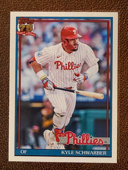 Kyle Schwarber - 2026 Topps Series 1 - 1991 Insert - Phillies