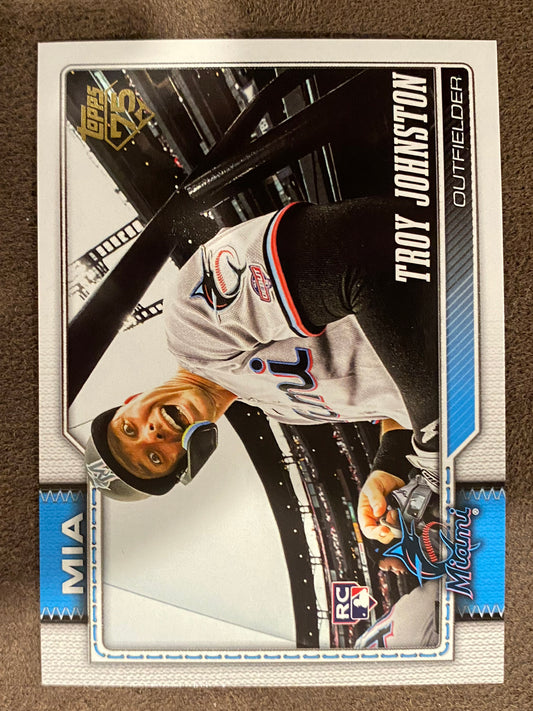 Troy Johnston - 2026 Topps Series 1 - Golden Mirror SSP - Marlins