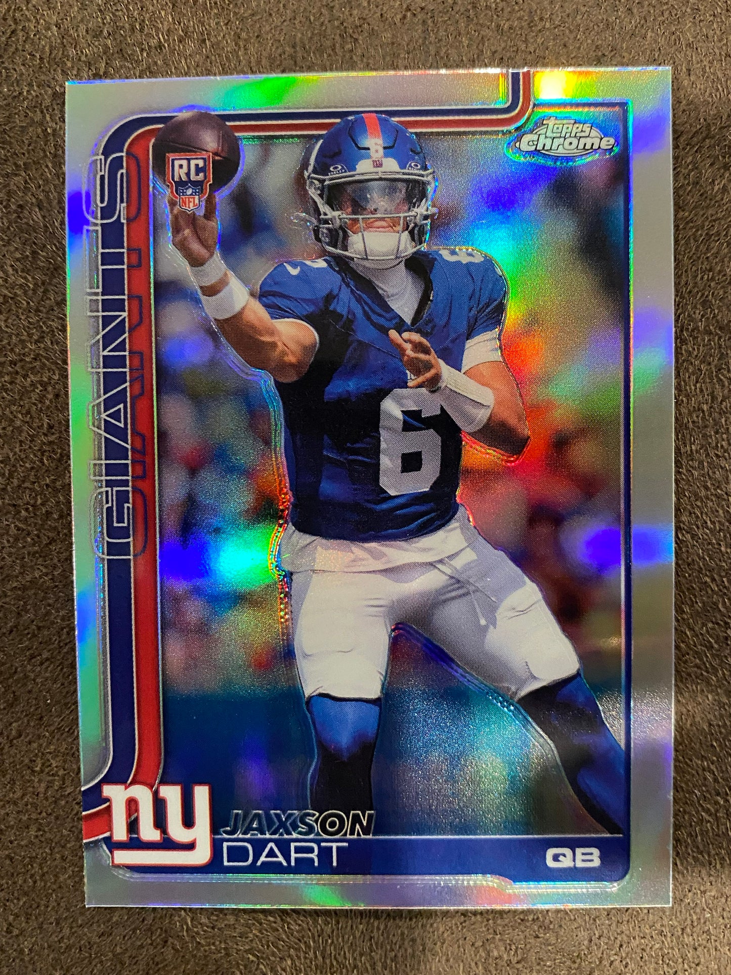 Jaxson Dart - 2025 Topps Chrome - Refractor - Giants