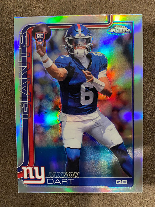 Jaxson Dart - 2025 Topps Chrome - Refractor - Giants