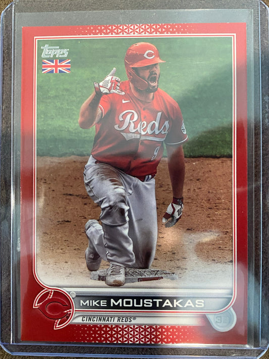 Mike Moustakas - 2022 Topps UK - RED /5 - Reds