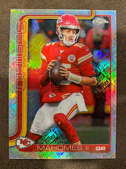Patrick Mahomes - 2025 Topps Chrome - Fanatics Foil - Chiefs