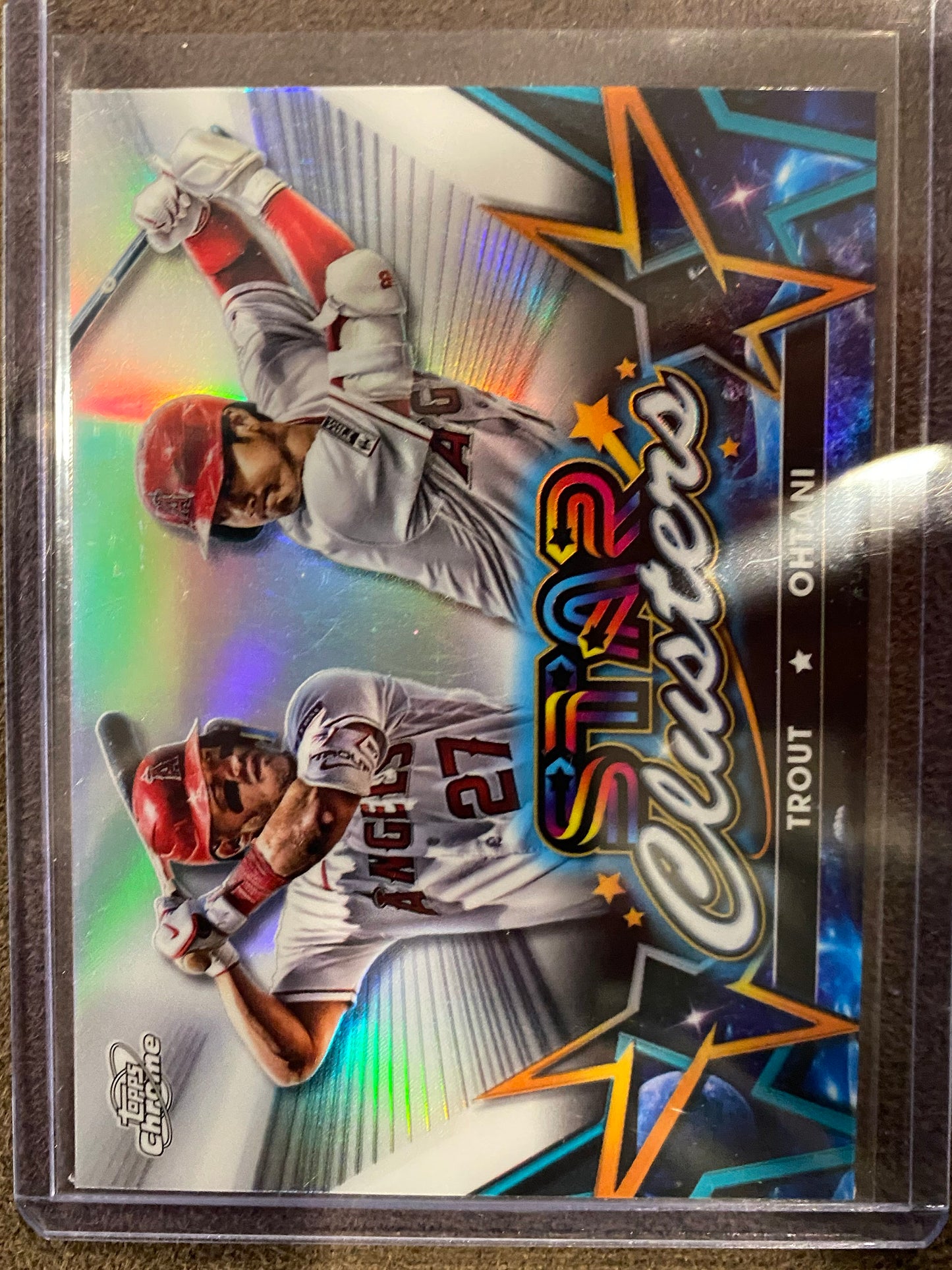 Mike Trout / Shohei Ohtani - 2023 Topps Chrome Cosmic - Star Clusters - Angels