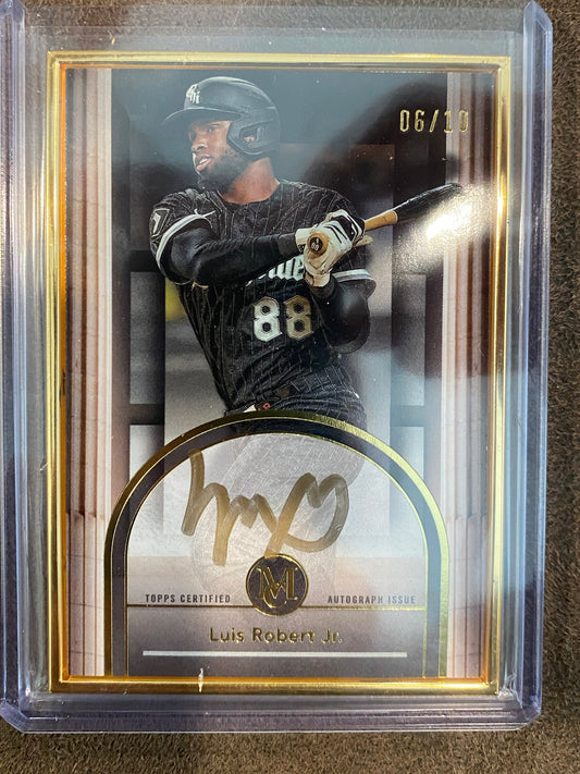Luis Robert Jr - Topps Museum Collection - Framed Gold AUTO /10 - White Sox