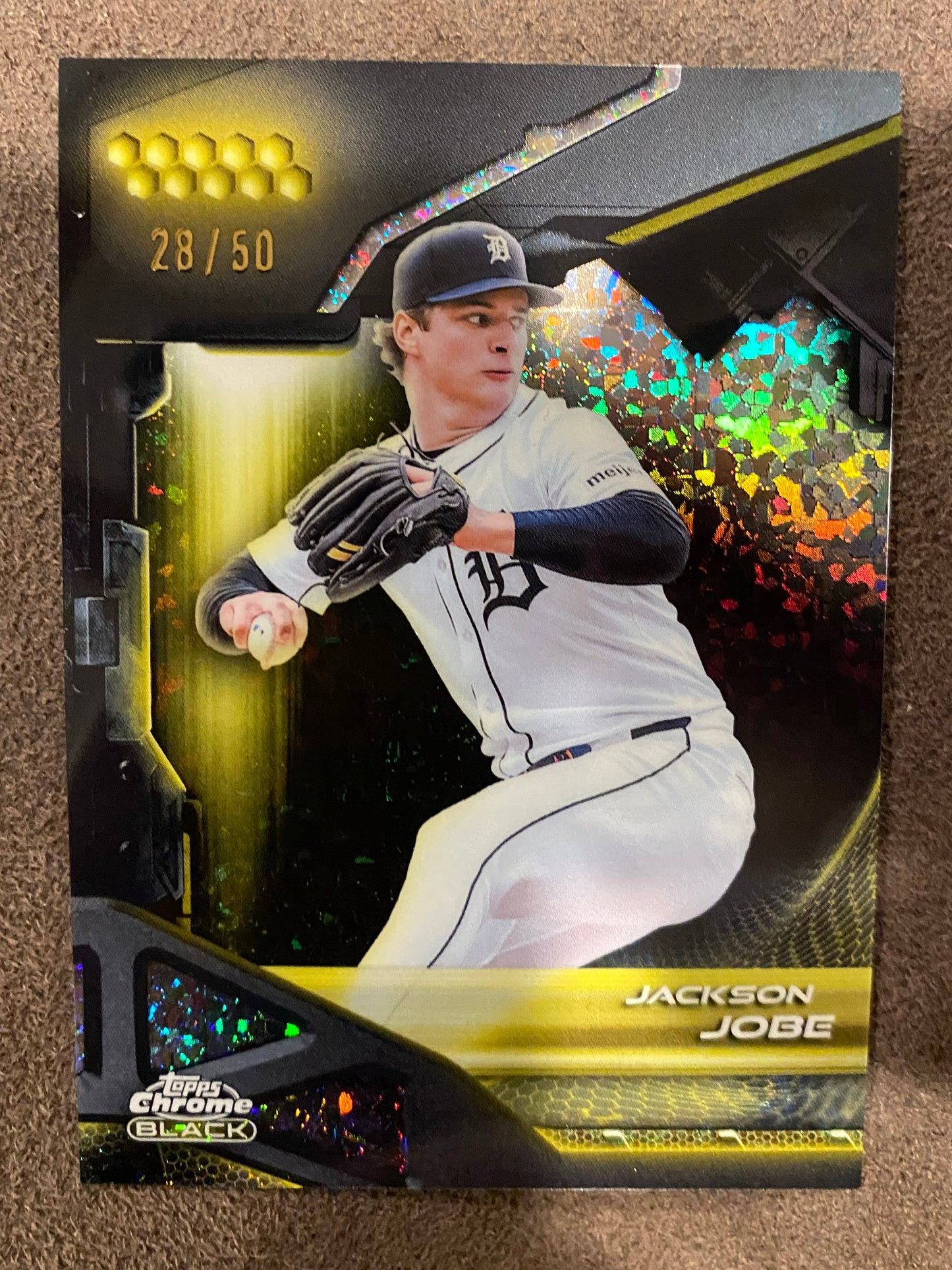 Jackson Jobe - 2026 Topps Chrome Black - GOLD /50 - Tigers