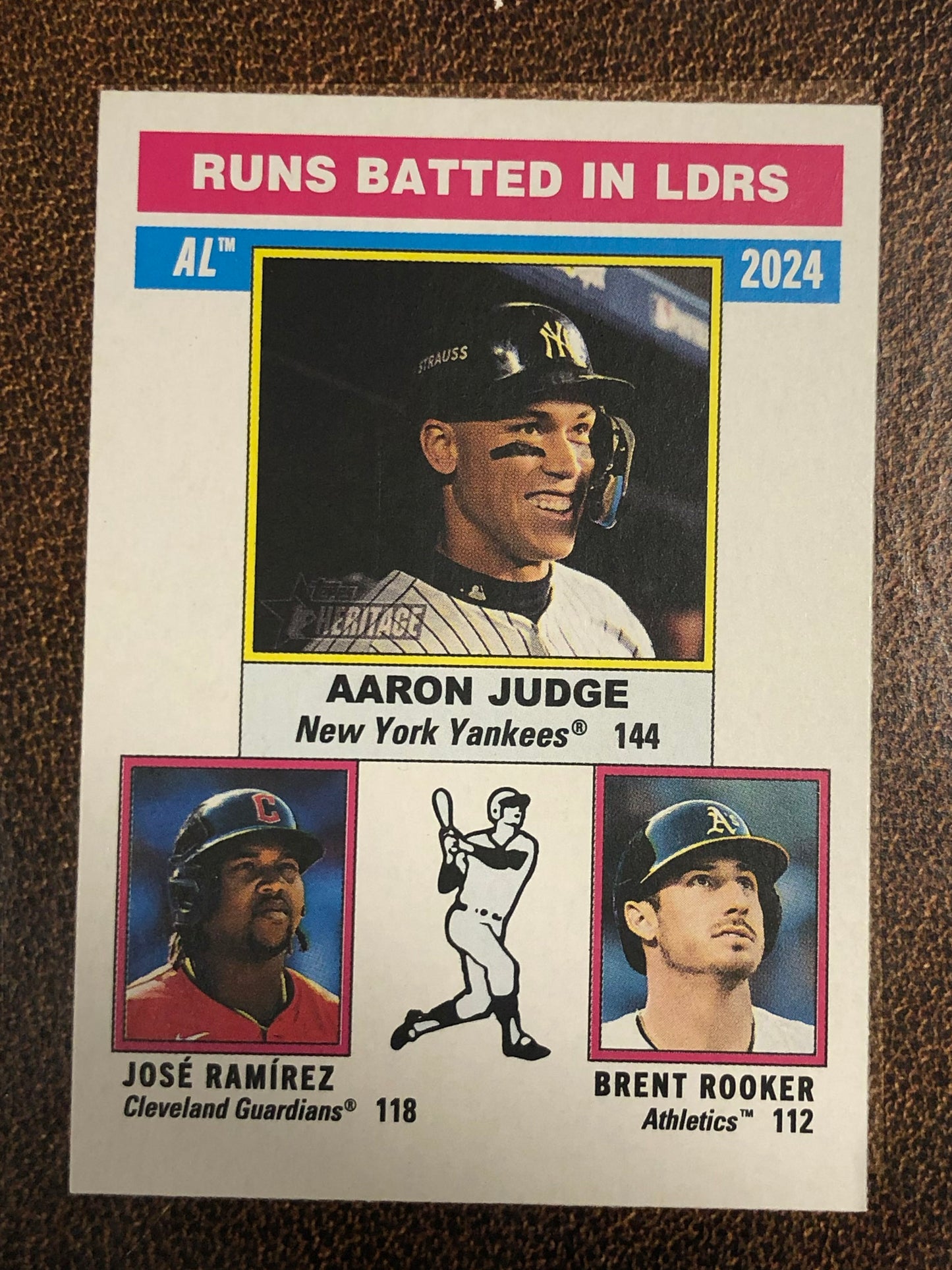 Aaron Judge / Jose Ramirez / Brent Rooker - 2025 Topps Heritage - Base - Yankees