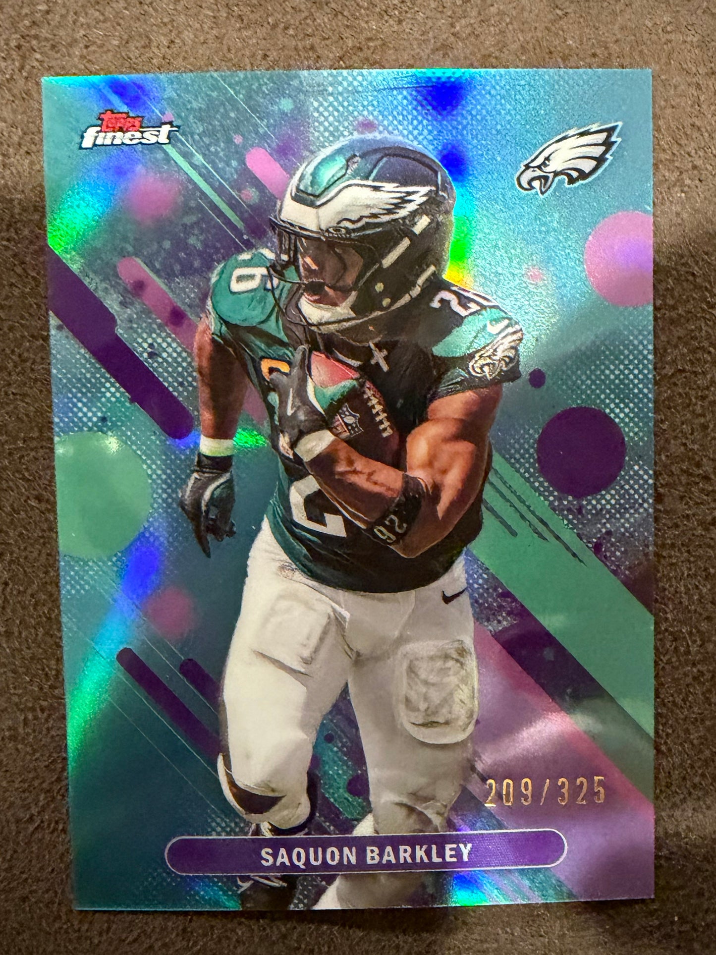 Saquon Barkley - 2025 Topps Finest - BLUE Common /325 - Eagles
