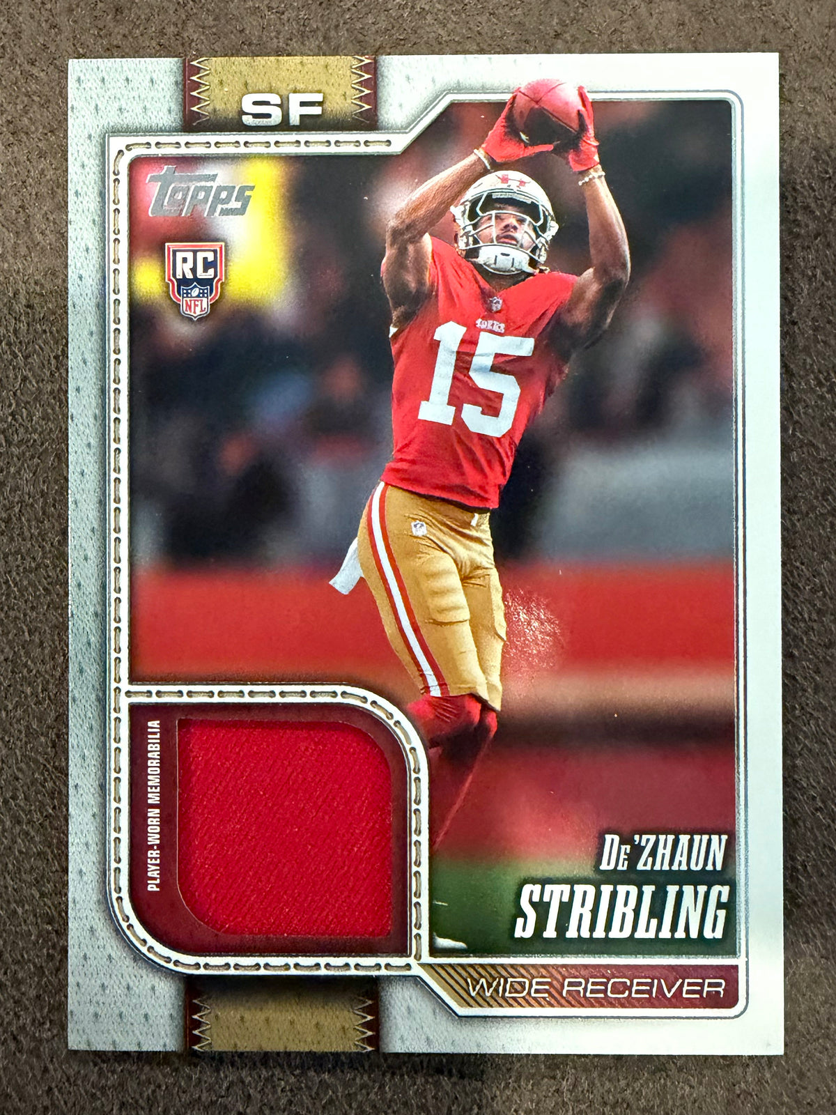 De'Zhaun Stribling - 2026 Topps Flagship Football - Rookie Real One Relic - 49ers