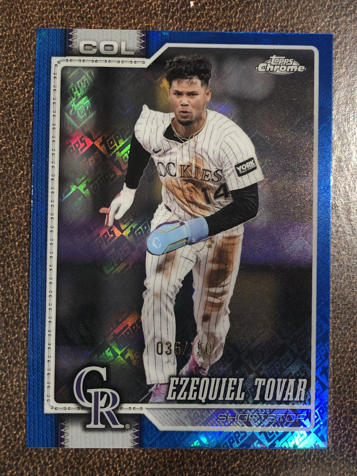 Ezequiel Tovar - 2026 Topps Chrome - BLUE Fanatics Topps Foil /150 - Rockies