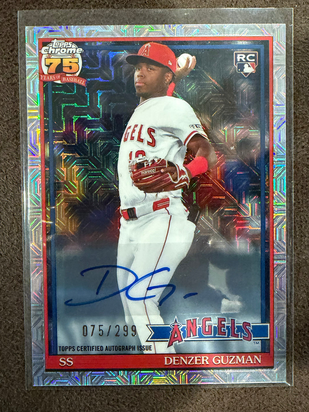Denzer Guzman - 2026 Topps Series 2 - MOJO rookie AUTO /299 - Angels