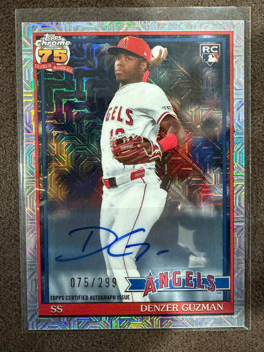 Denzer Guzman - 2026 Topps Series 2 - MOJO rookie AUTO /299 - Angels