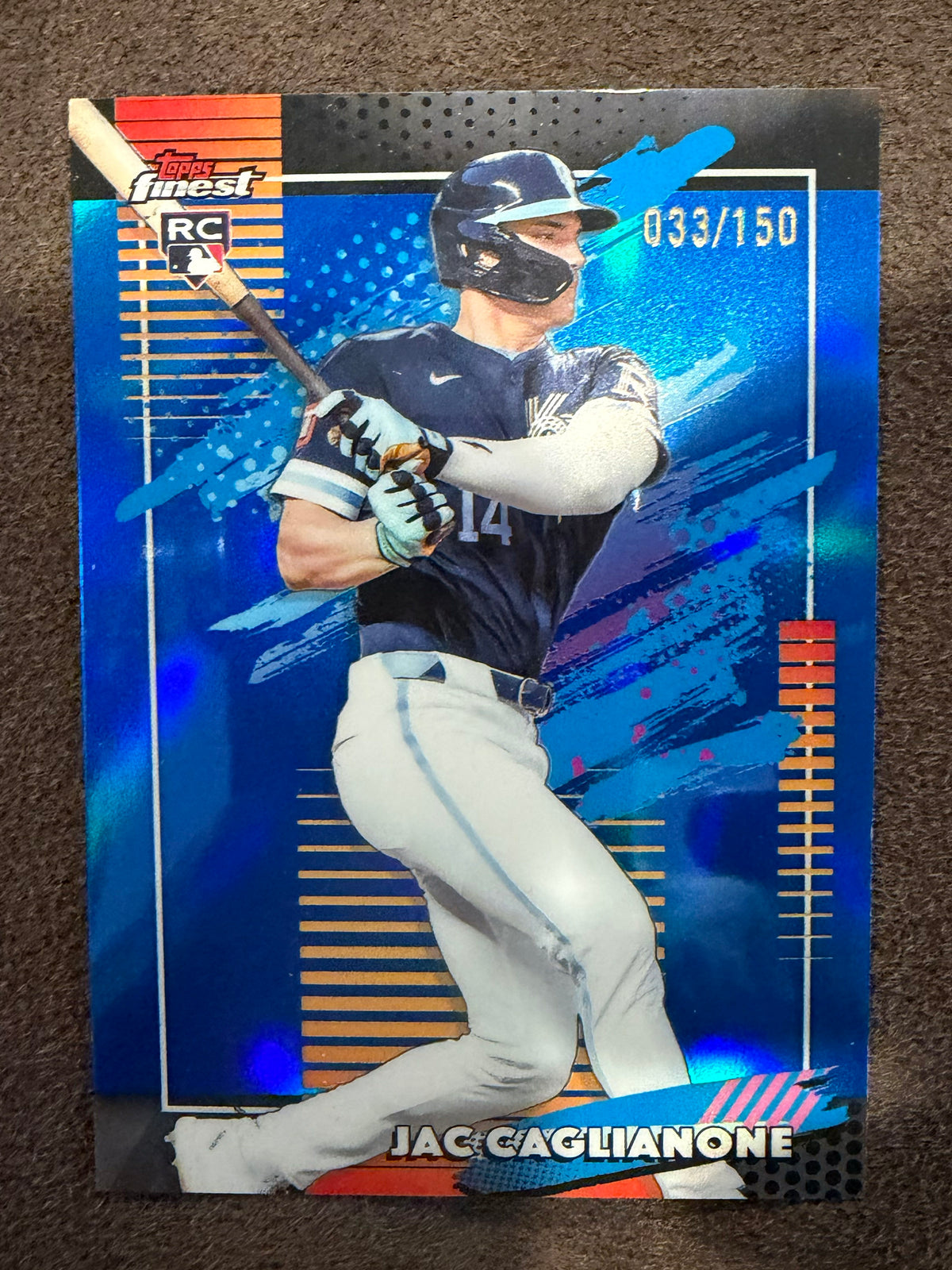 Jac Caglianone - 2026 Topps Finest - BLUE Uncommon Rookie /150 - Royals
