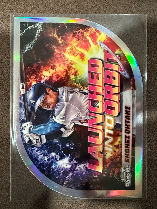Shohei Ohtani - 2024 Topps Chrome Cosmic - Launched into Orbit Refractor - Dodgers