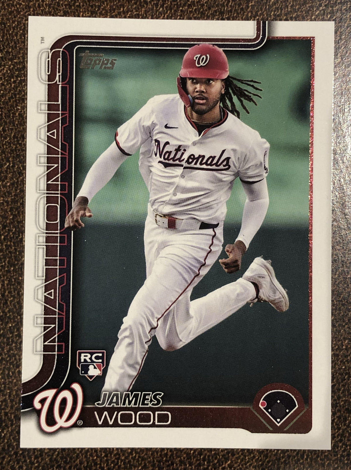 James Wood - 2025 Topps Series 1 - Rookie Base Card - Nationals