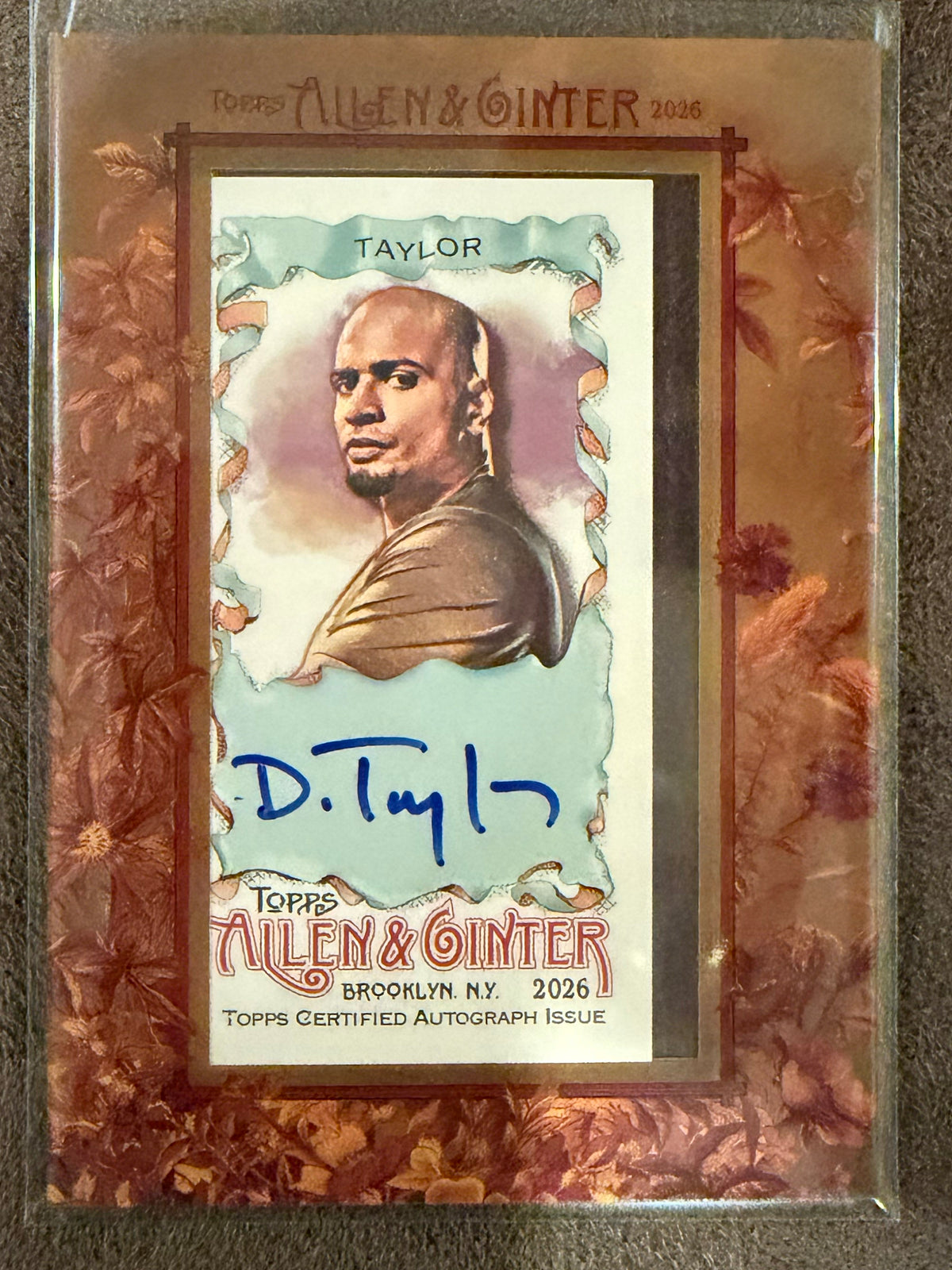 Darrell Taylor - 2026 Allen & Ginter - Mini Framed AUTO