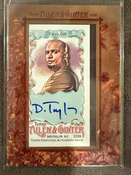 Darrell Taylor - 2026 Allen & Ginter - Mini Framed AUTO