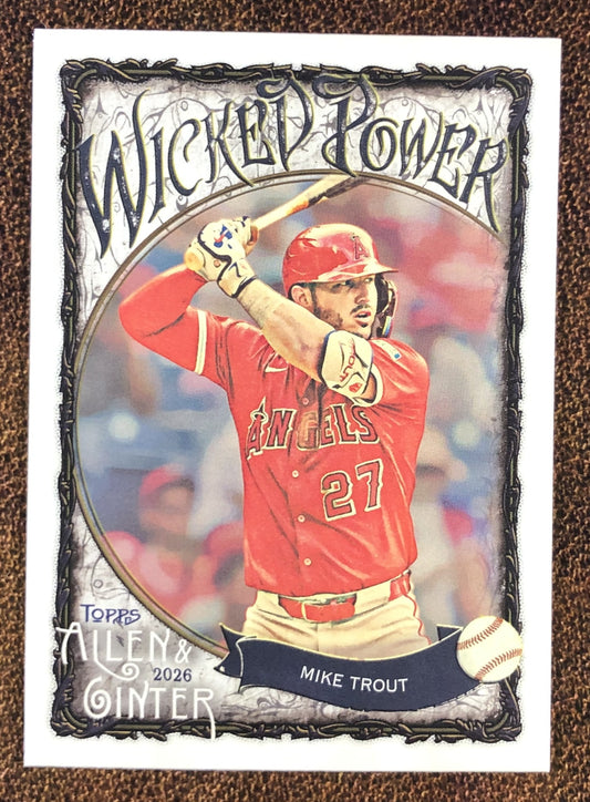 Mike Trout - 2026 Topps Allen & Ginter - Wicked Power Insert - Angels