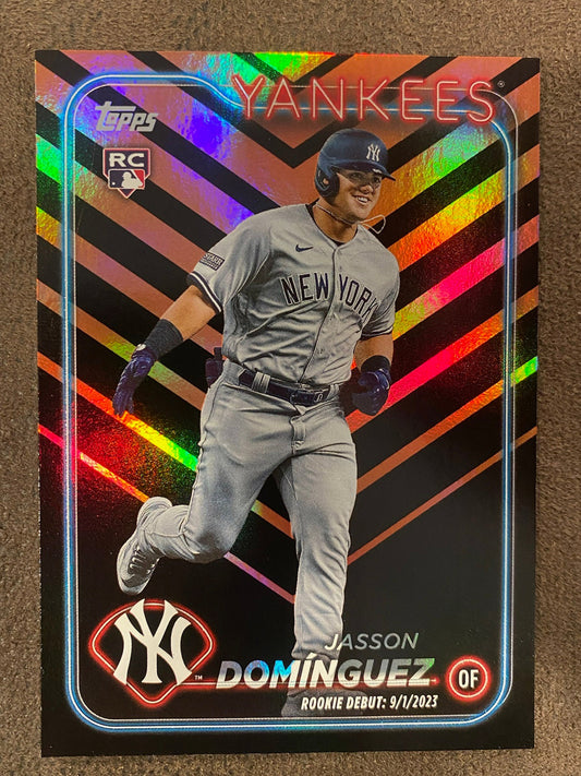 Jasson Dominguez - 2024 Topps Update - Holiday Parallel - Yankees