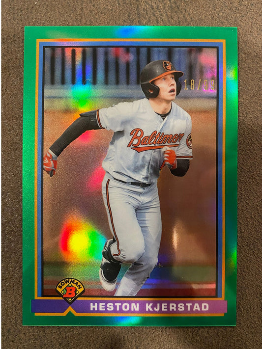 Heston Kjerstad - 2021 Bowman - Retro Green Refractor /99 - Orioles