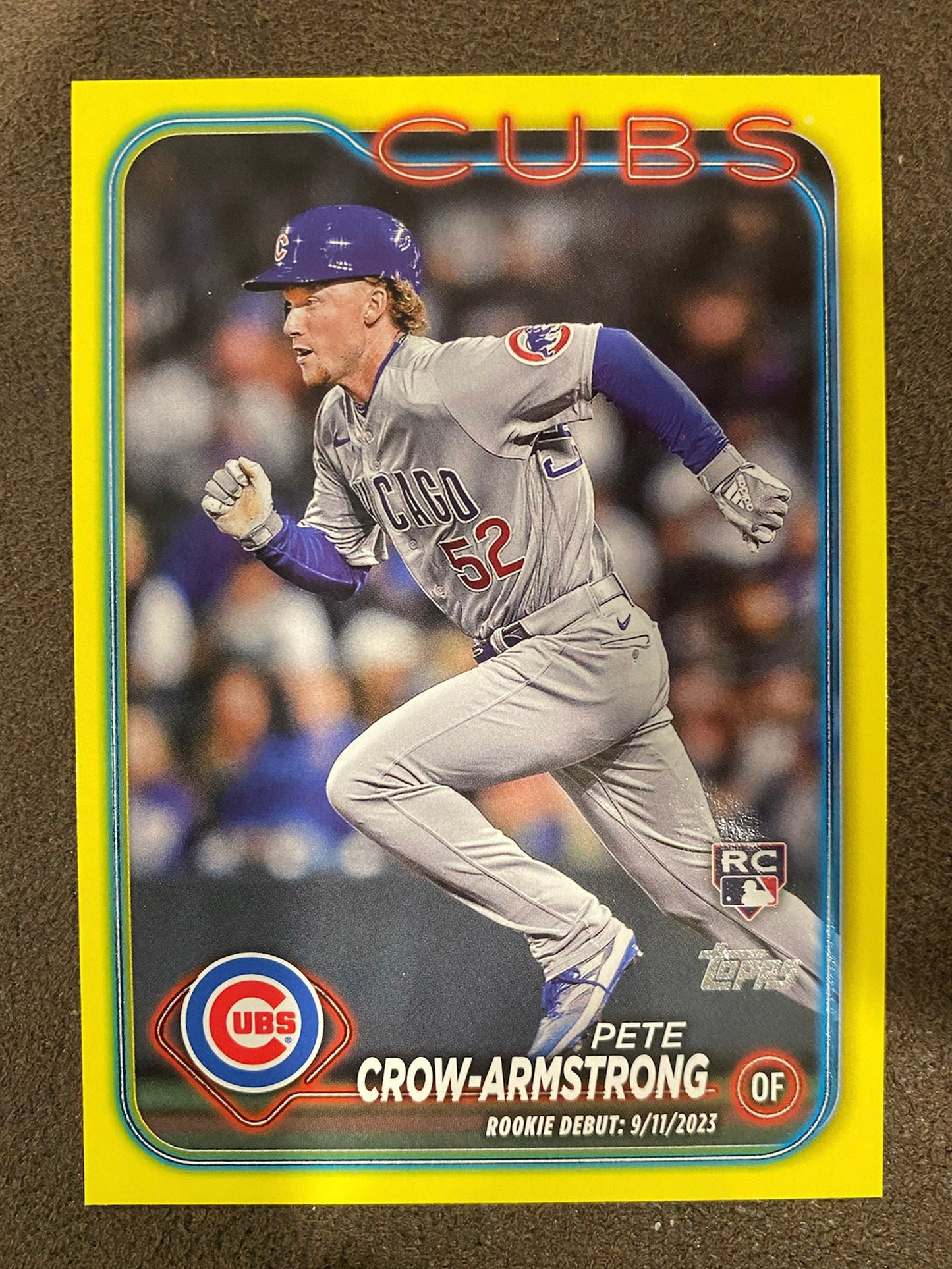 Pete Crow Armstrong - 2024 Topps Update - Yellow - Cubs