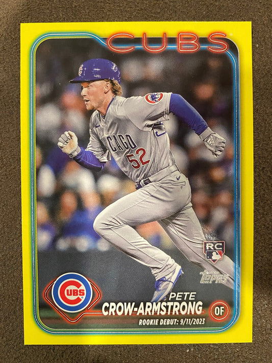 Pete Crow Armstrong - 2024 Topps Update - Yellow - Cubs