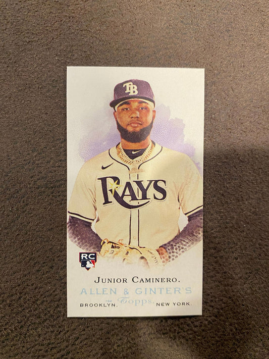 Junior Caminero - 2024 Allen and Ginter - Rookie Mini Design Variation - Rays