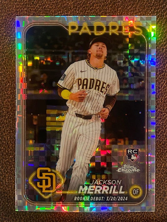 Jackson Merrill - 2024 Topps Chrome Update - XFractor - Padres