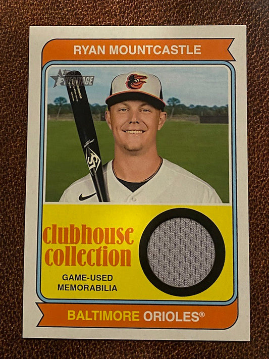 Ryan Mountcastle - 2023 Topps Heritage - Game-Used Relic - Orioles