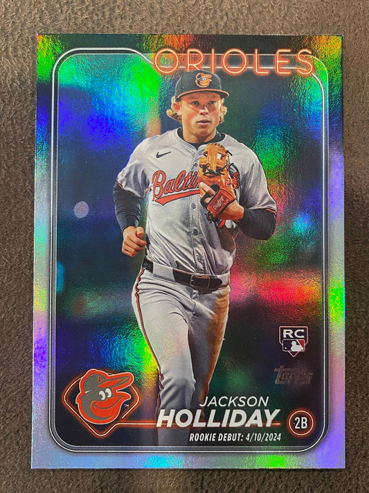 Jackson Holliday - 2024 Topps Update - Rainbow Foil Rookie Debut - Orioles